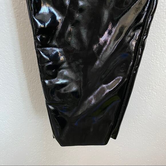 Topshop Percy Faux Leather Vinyl Pants Size 4 - Picture 8 of 11